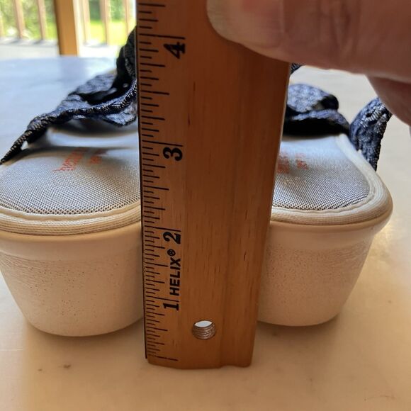 Bernie Mev- Lihi Buttercup- Wedge Sandal- Navy Shimmer- Women's EU40=US10- New - Picture 4 of 7